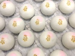お客様のご要望で製造した和菓子の例